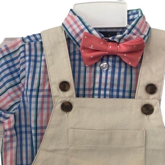 Nautica 3-Piece Overall Set - Size 24M NWT Weddings Photo Shoot, Church - Picture 3 of 5